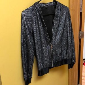 Black and silver jacket